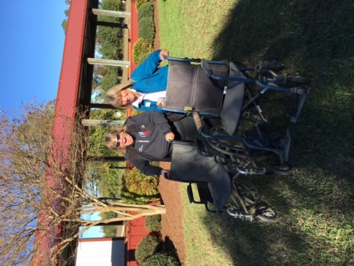 Nancy Paschall & Sandy Webster--Wheelchair Race Queens!_1